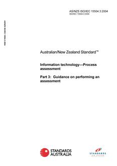 AS/NZS ISO/IEC 15504.3 AS/NZS ISO/IEC 15504.3