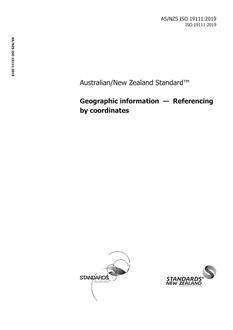 AS/NZS ISO 19111 AS/NZS ISO 19111