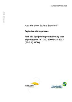 AS/NZS 60079.15 AS/NZS 60079.15