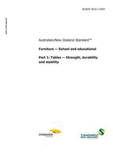 AS/NZS 4610.1 AS/NZS 4610.1