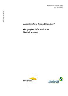 AS/NZS ISO 19107 AS/NZS ISO 19107