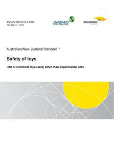 AS/NZS ISO 8124.5 AS/NZS ISO 8124.5