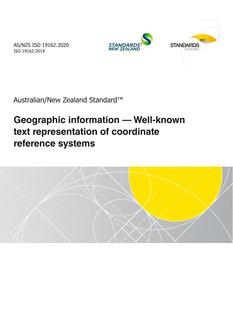 AS/NZS ISO 19162 AS/NZS ISO 19162