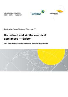 AS/NZS 60335.2.84 AS/NZS 60335.2.84