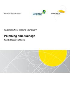 AS/NZS 3500.0 AS/NZS 3500.0