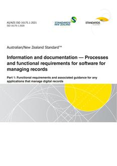 AS/NZS ISO 16175.1 AS/NZS ISO 16175.1