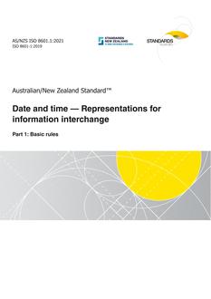 AS/NZS ISO 8601.1 AS/NZS ISO 8601.1