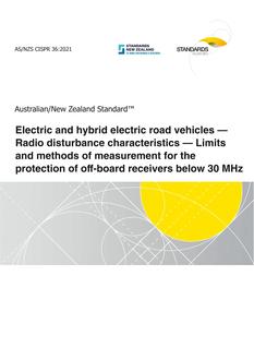AS/NZS CISPR 36 AS/NZS CISPR 36