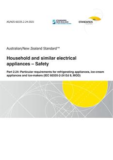 AS/NZS 60335.2.24 AS/NZS 60335.2.24
