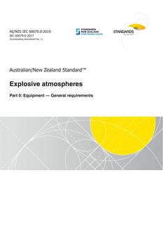 AS/NZS IEC 60079.0 AS/NZS IEC 60079.0