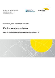 AS/NZS IEC 60079.15 AS/NZS IEC 60079.15