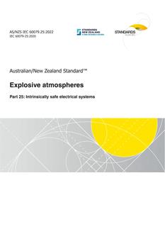 AS/NZS IEC 60079.25 AS/NZS IEC 60079.25