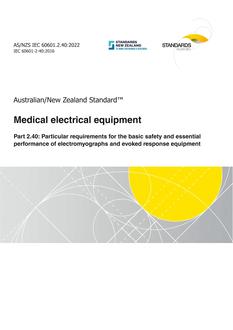 AS/NZS IEC 60601.2.40 AS/NZS IEC 60601.2.40