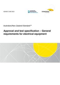 AS/NZS 3100 AS/NZS 3100