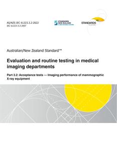 AS/NZS IEC 61223.3.2 AS/NZS IEC 61223.3.2