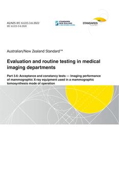 AS/NZS IEC 61223.3.6 AS/NZS IEC 61223.3.6