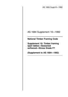 AS 1684 SUPP 10-1992 PDF
