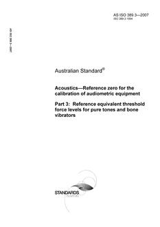 AS ISO 389.3-2007 AS ISO 389.3-2007