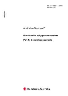 AS EN 1060.1 AS EN 1060.1