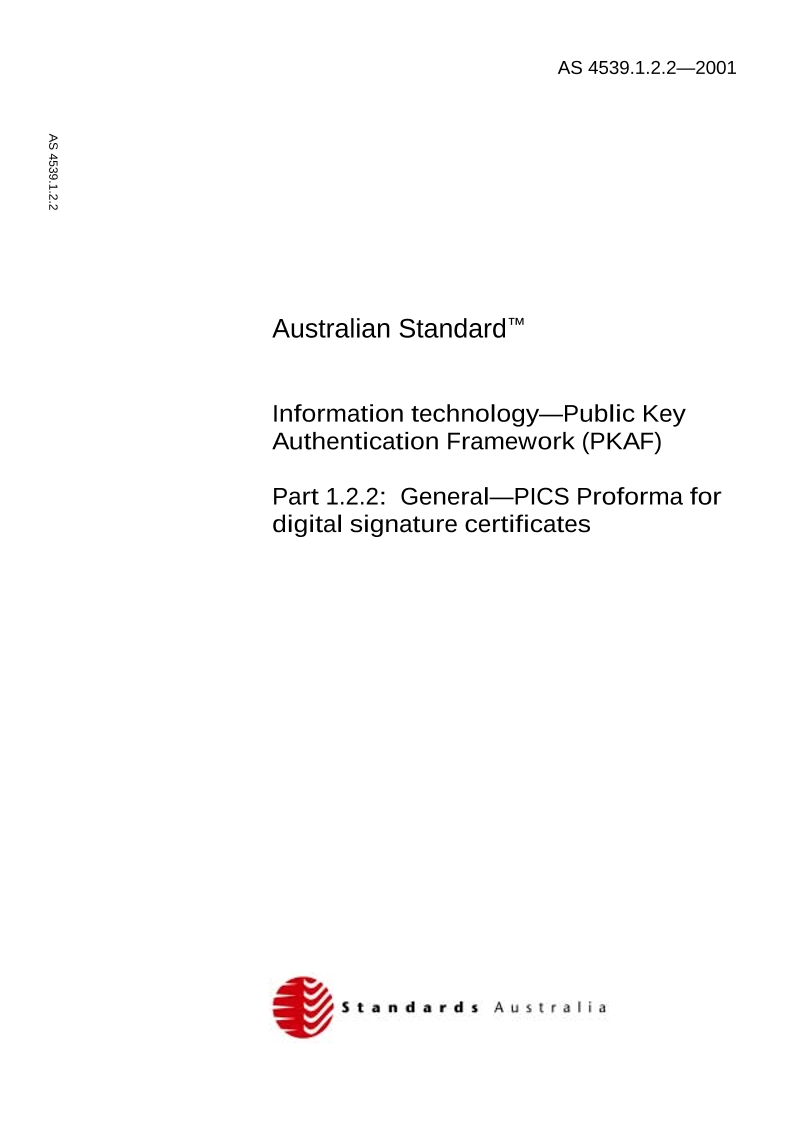 AS 4539.1.2.2 AS 4539.1.2.2