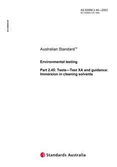 AS 60068.2.45 AS 60068.2.45