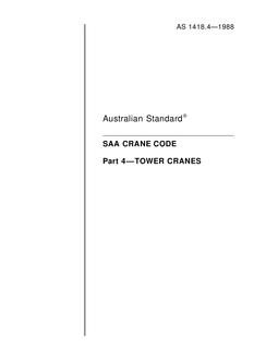 AS 1418.4-1988 AS 1418.4-1988