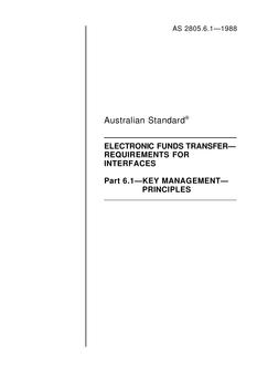 AS 2805.6.1-1988 AS 2805.6.1-1988