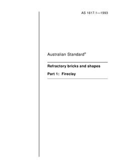AS 1617.1-1993 AS 1617.1-1993