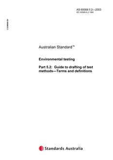 AS 60068.5.2 AS 60068.5.2