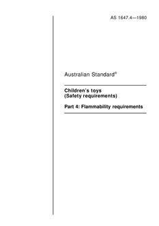 AS 1647.4-1980 AS 1647.4-1980