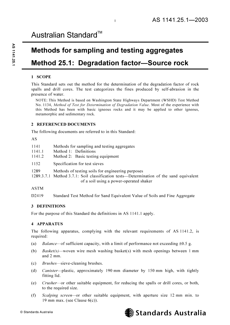 AS 1141.25.1 AS 1141.25.1