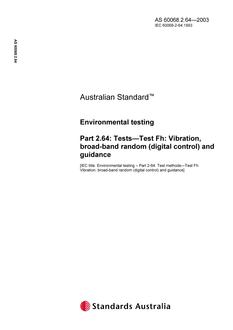 AS 60068.2.64 AS 60068.2.64