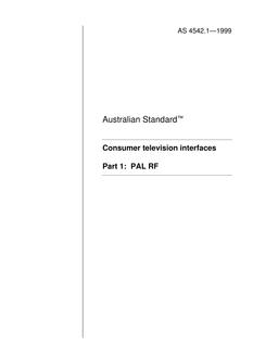 AS 4542.1 AS 4542.1