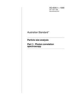 AS 4549.1 AS 4549.1