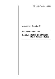 AS 2400.9.1 AS 2400.9.1