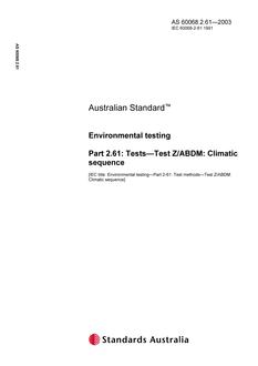 AS 60068.2.61 AS 60068.2.61