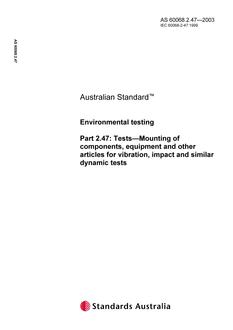 AS 60068.2.47 AS 60068.2.47