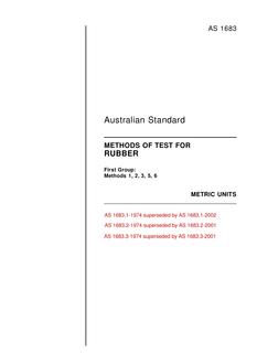 AS 1683 (PT 5 TO 6) AS 1683 (PT 5 TO 6)