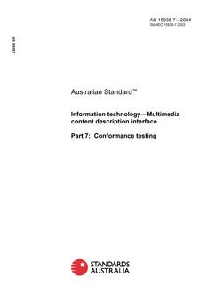 AS 15938.7 AS 15938.7