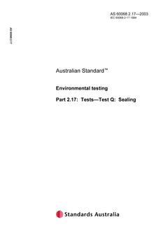 AS 60068.2.17 AS 60068.2.17