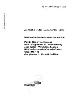 AS 1684.2 N1 N2 SUPP 6-2006 PDF