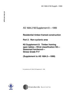 AS 1684.2 N3 SUPP 8-1999 PDF