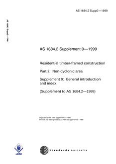 AS 1684.2 SUPP 0-1999 PDF