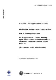 AS 1684.2 N4 SUPP 4-1999 PDF