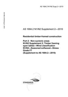 AS 1684.2 N1/N2 Supp 2-2010 PDF