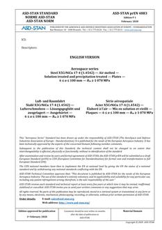 ASD-STAN prEN 4883 ASD-STAN prEN 4883
