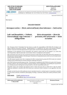 ASD-STAN prEN 6081 ASD-STAN prEN 6081