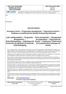 ASD-STAN prEN 9208 ASD-STAN prEN 9208