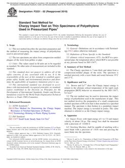 ASTM F2231 ASTM F2231