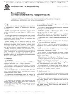 ASTM F2727 ASTM F2727